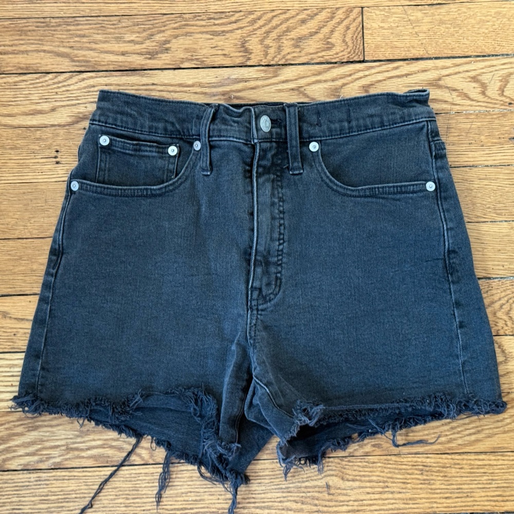 Madewell Black High Rise Denim Shorts - Size 27